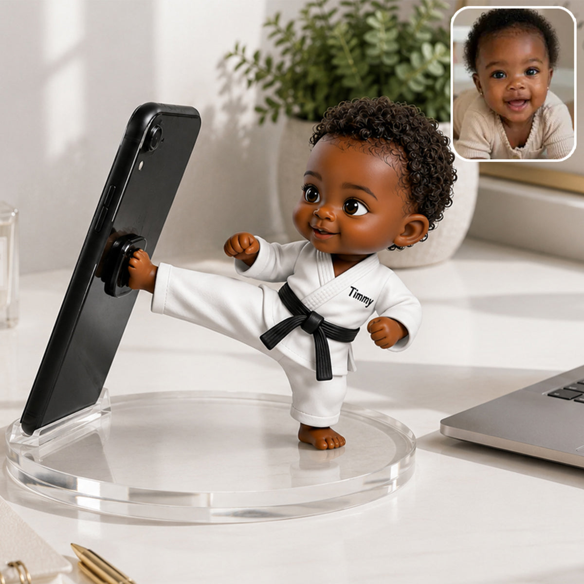 Funny Gift For Parents - Personalized Kid Phone/ Tablet Holder Stand