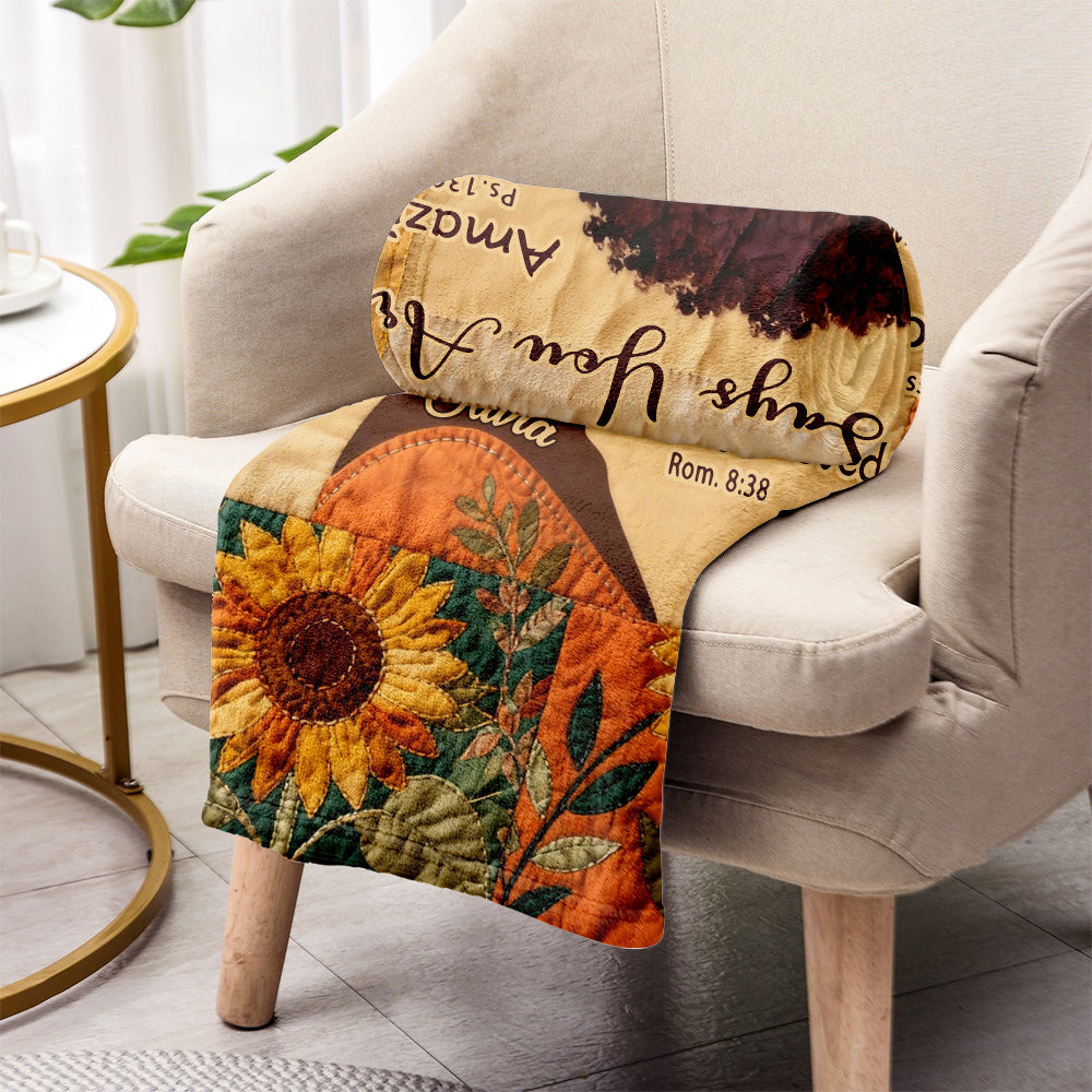 Black Queen - Personalized African American Blanket