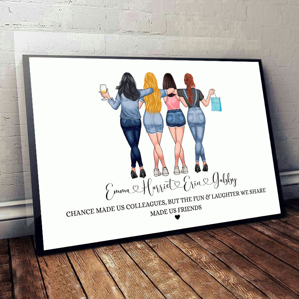 Chance Made Us Colleagues - Personalized Colleague Canvas And Poster