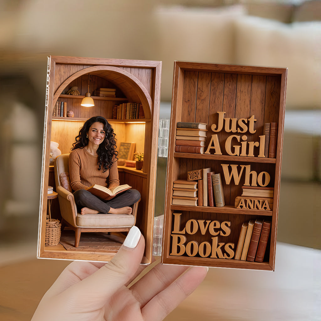 Just A Girl Who Loves Books - Personalized Book Acrylic Diptych