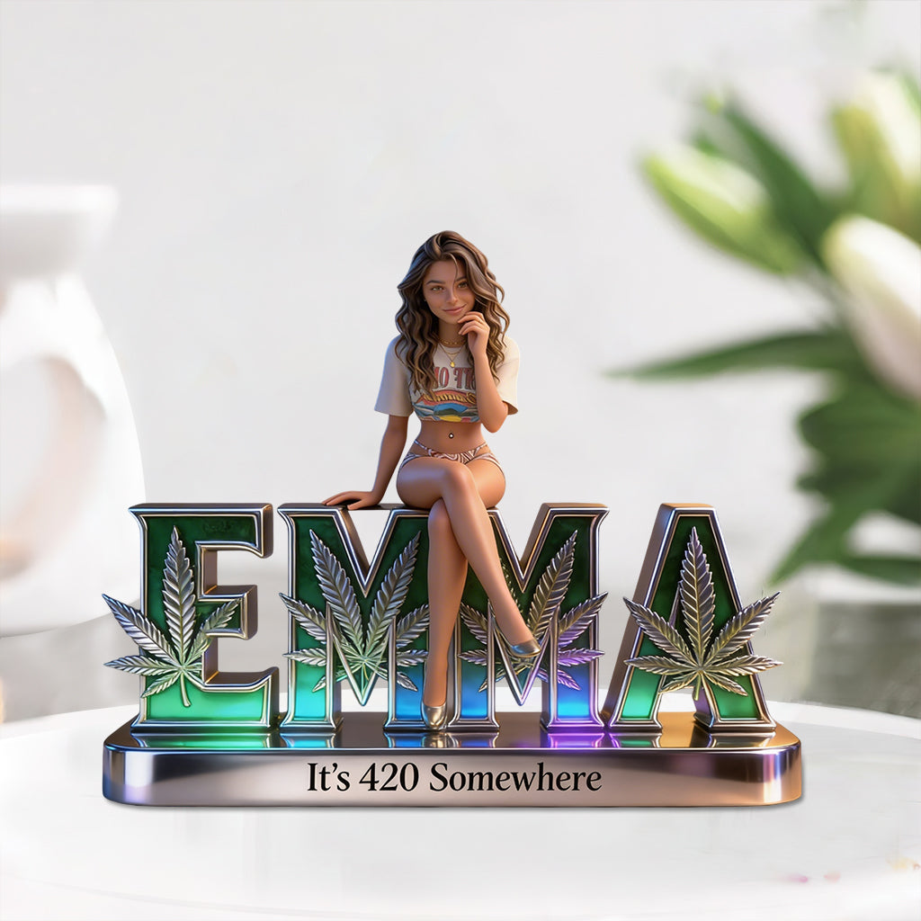 Custom Any Photo - Personalized Weed Custom Shaped Acrylic Plaque
