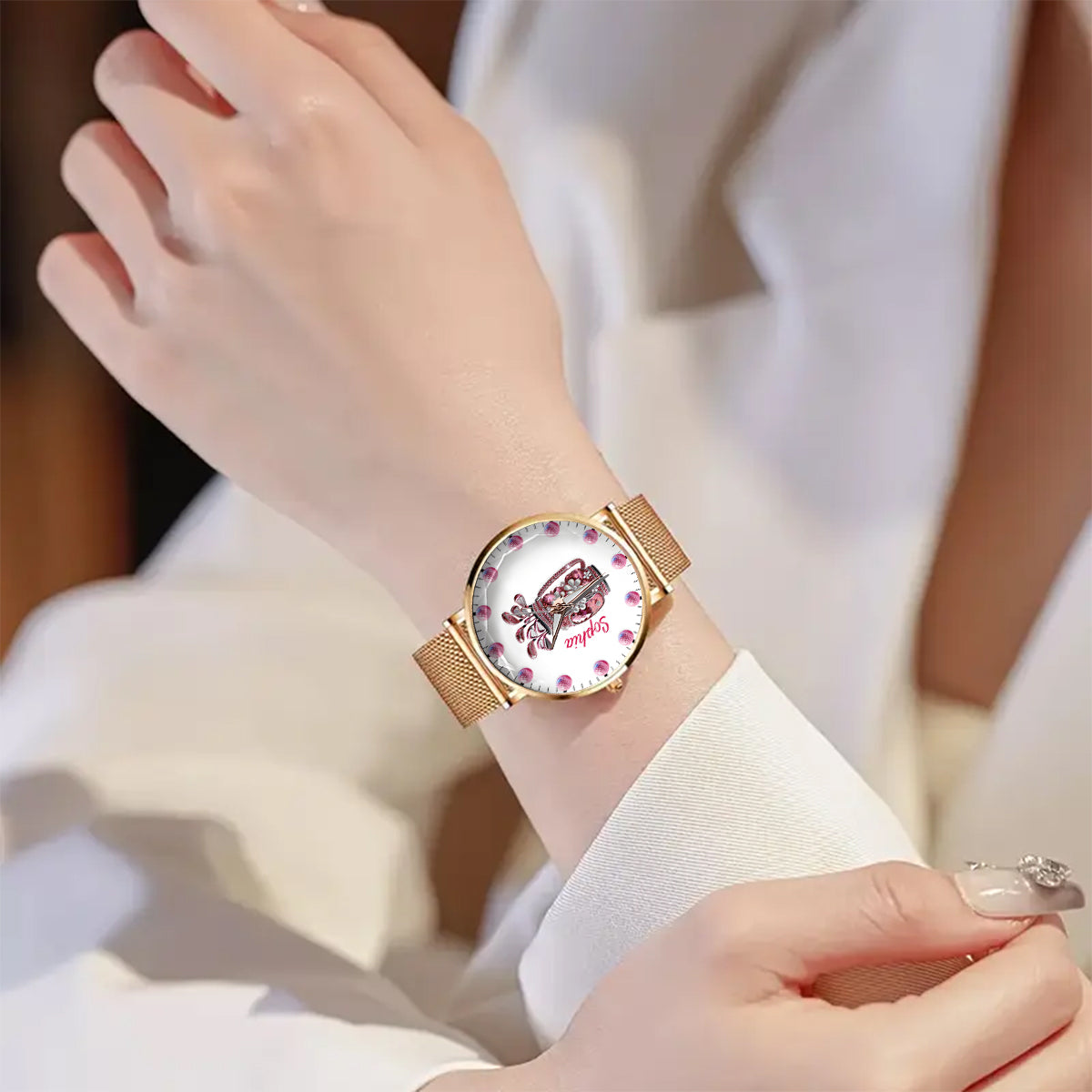 Just A Girl Who Loves Golf - Personalized Golf Women Hand Watch