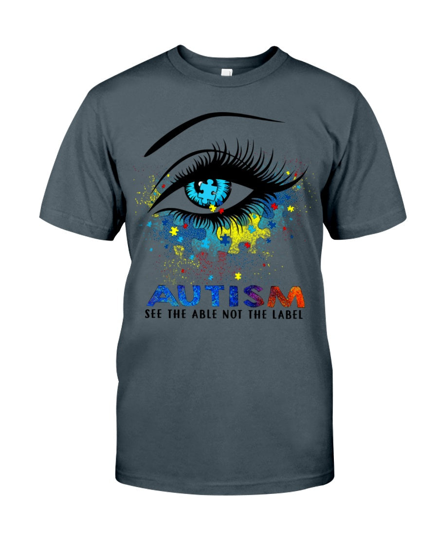 Autism See The Able Not The Label - Autism Awareness T-shirt and Hoodie 0520