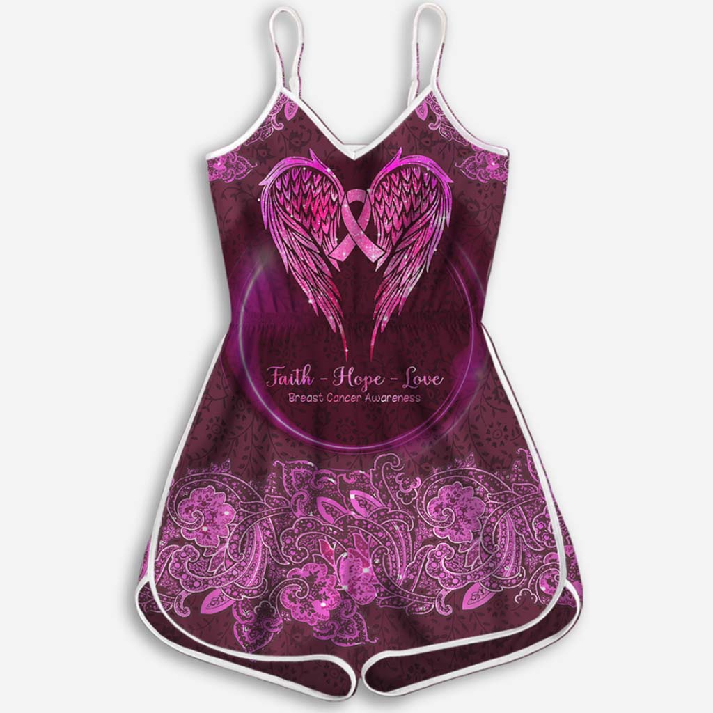 Faith Hope Love - Breast Cancer Awareness Romper