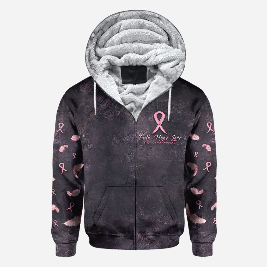 Faith Hope Love Breast Cancer Awareness All Over T-shirt and Hoodie