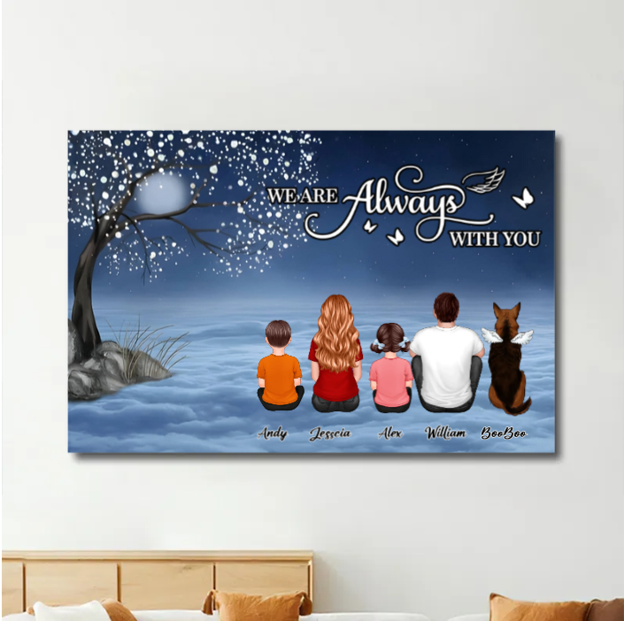 Butterfly I Am Always With You Memorial Personalized Keychain or Poster or Ornament or Plaque