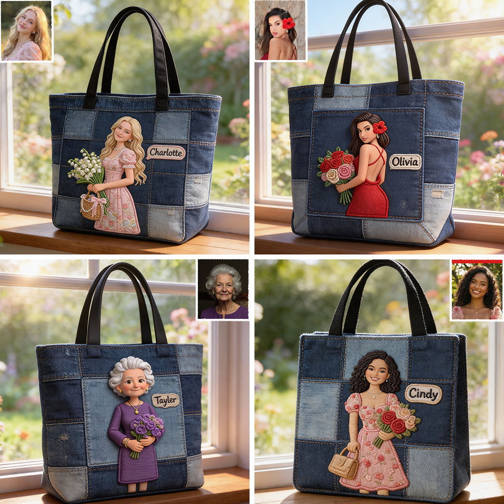 Custom Any Photo - Personalized Self Love All-Over Print Canvas Tote Bag