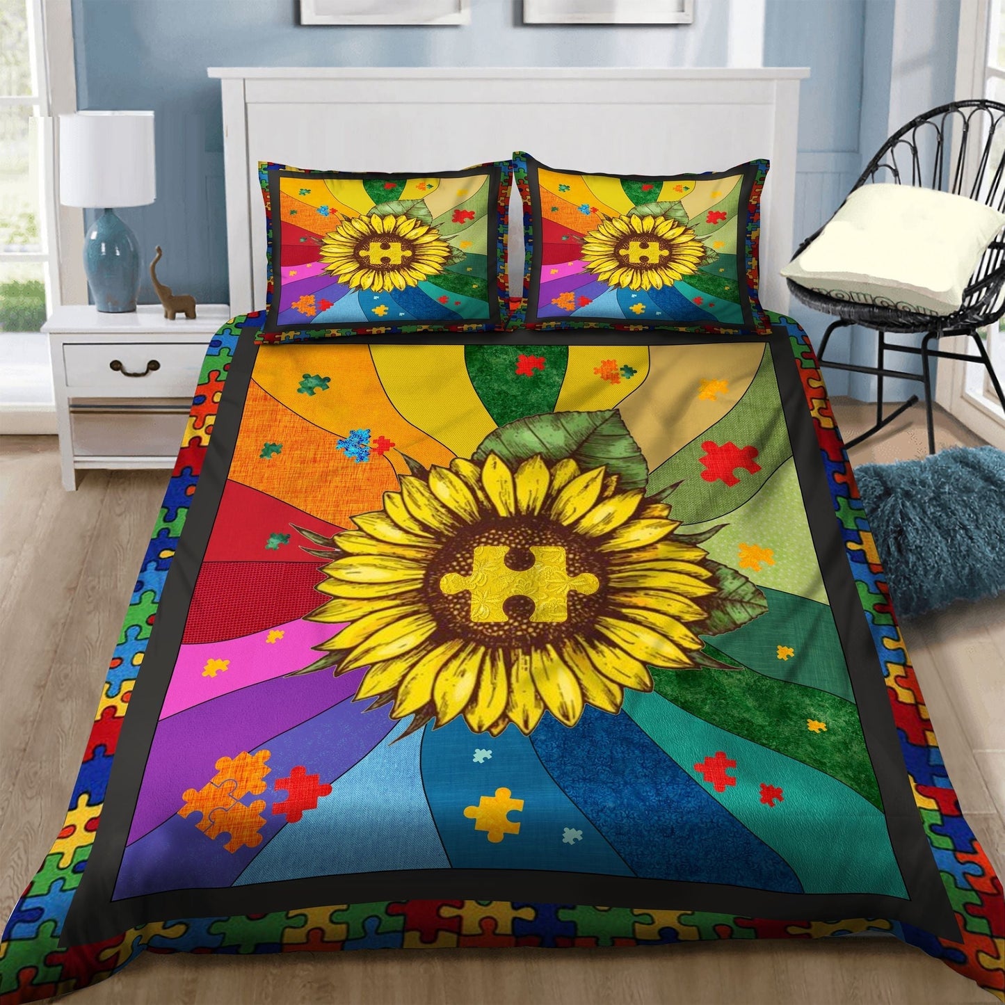 Autism Awareness Quilt Set 0921