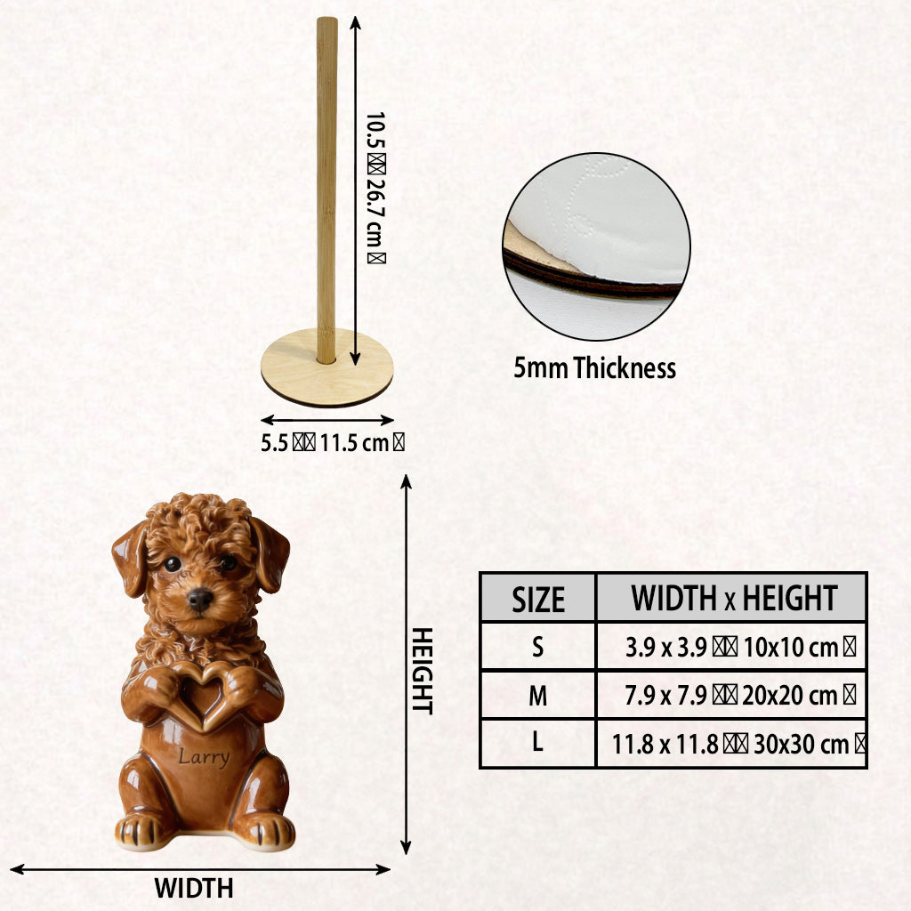 Custom Any Pet Photo - Personalized Dog Paper Towel Stand