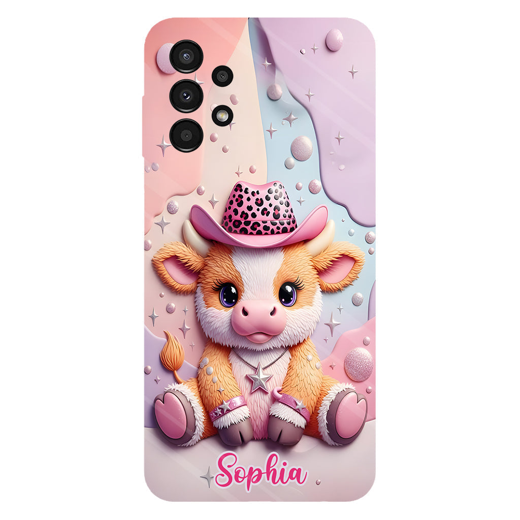 Adorable Highland Cow - Personalized Highland Cow Full Print Phone Case