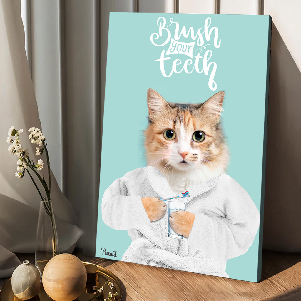 Hello Sweet Cheek - Personalized Dog Canvas And Poster