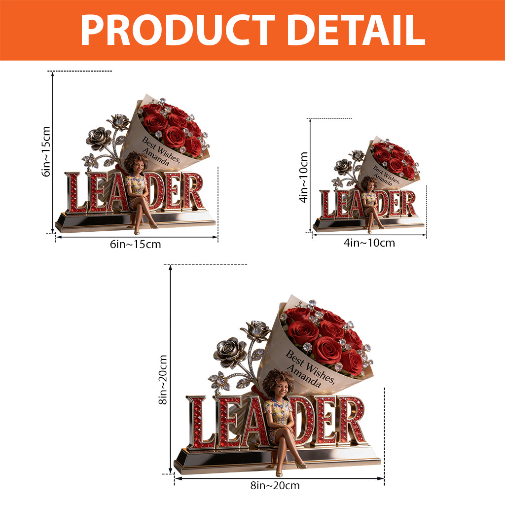 Career Milestone Gift - Personalized Colleague Custom Shaped Acrylic Plaque
