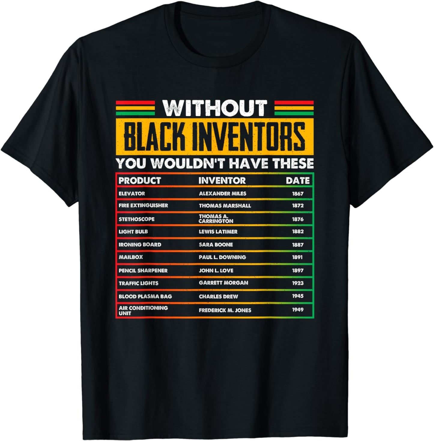 Black Inventors African American T-shirt & Hoodie 0224