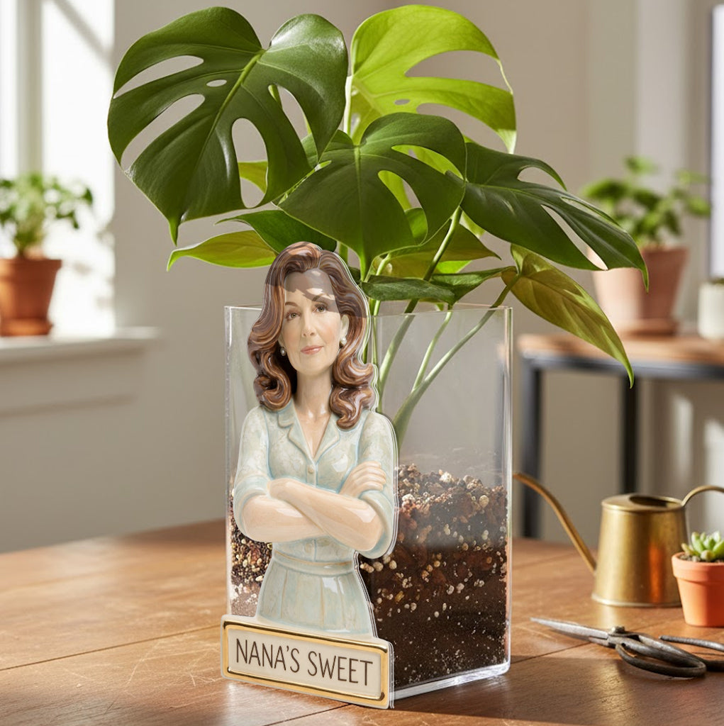 Custom Any Photo - Personalized Grandma Acrylic Pot