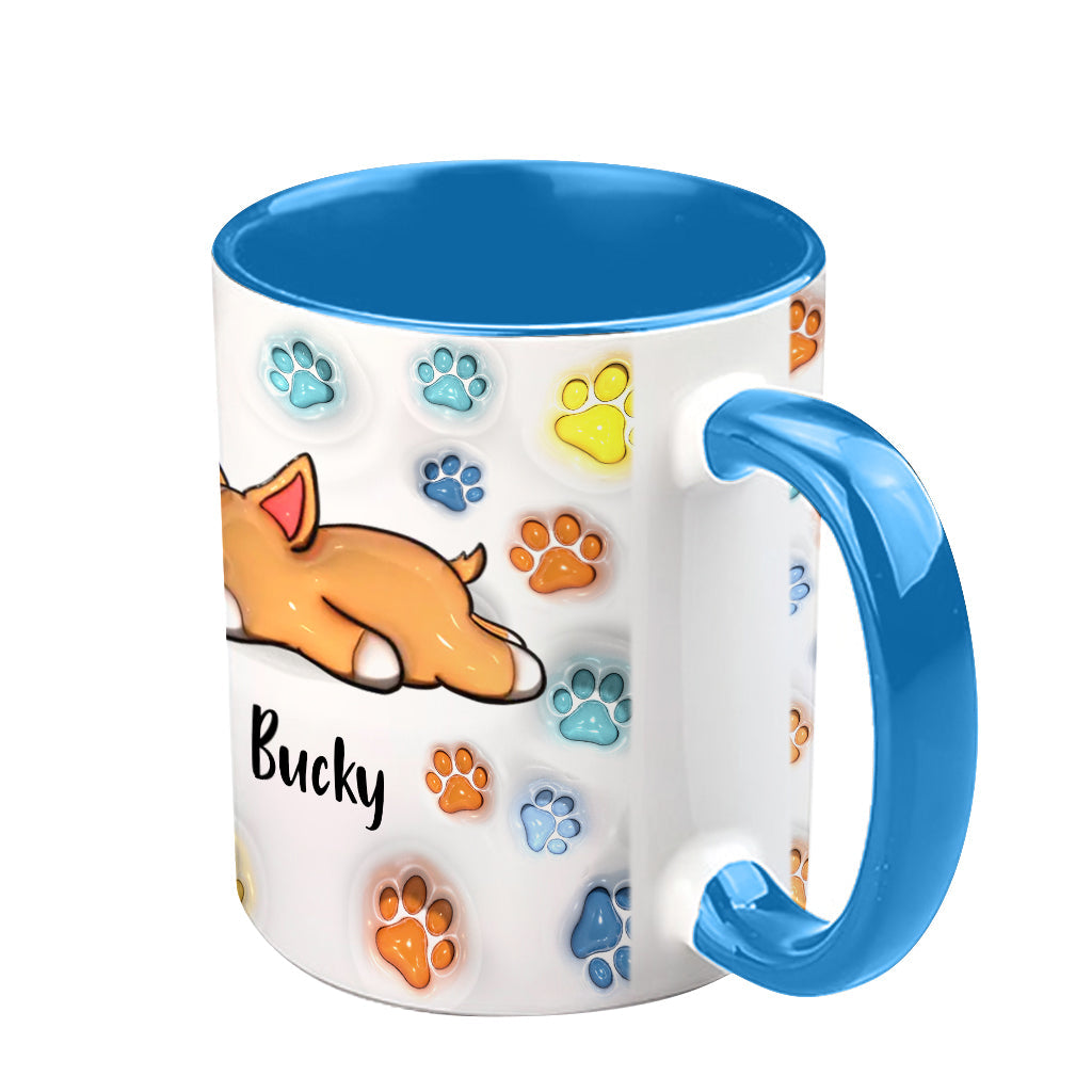 Dog Dad - Personalized Dog Accent Mug