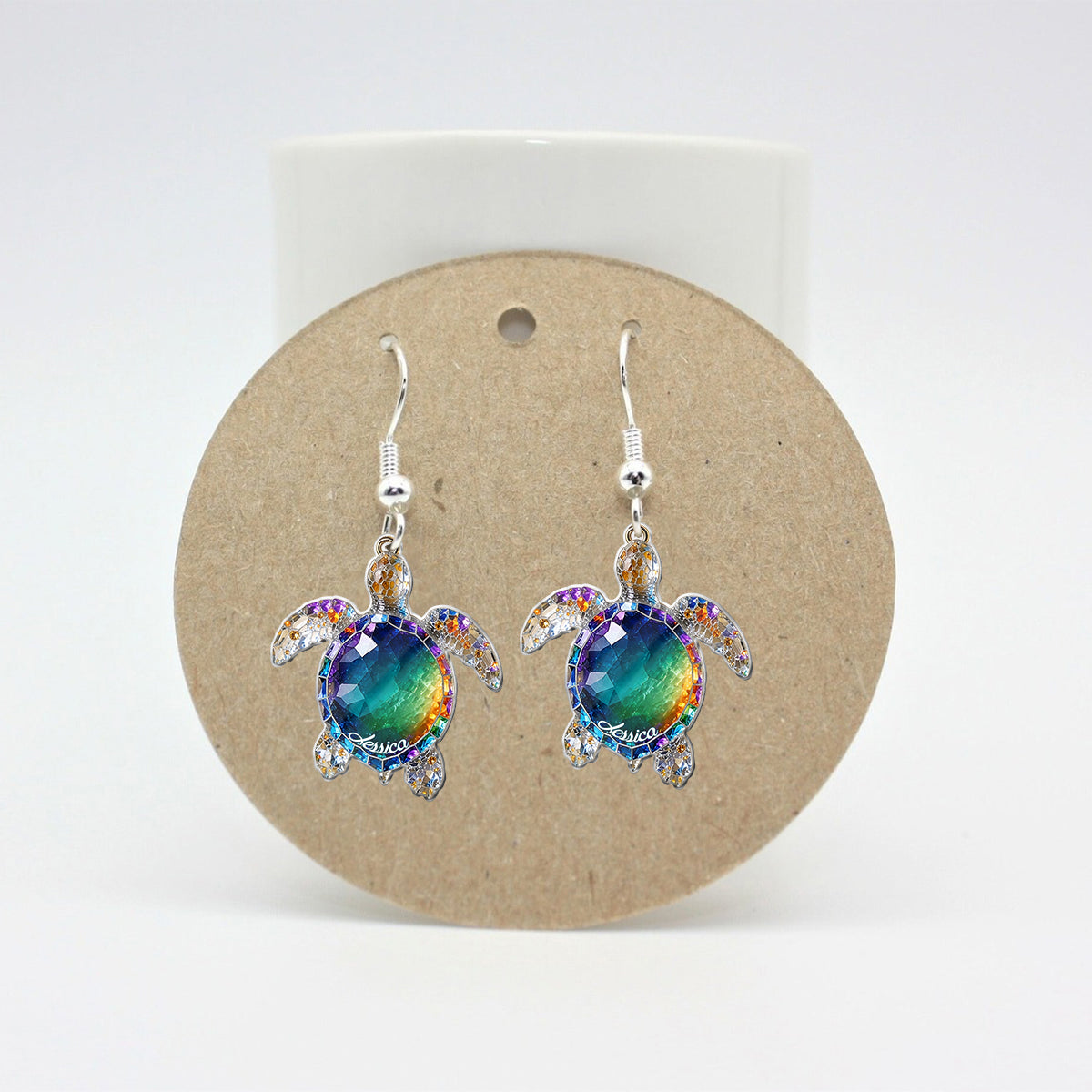 Beautiful Turtle - Personalized Turtle Earrings