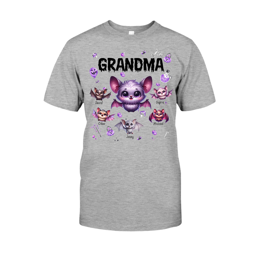 Grandma Of Littel Monsters - Personalized Grandma T-shirt And Hoodie
