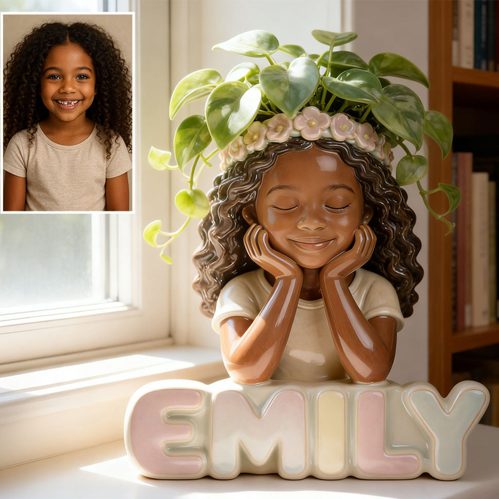 Blossom Dream Planter - Personalized Kid Acrylic Pot & Stake