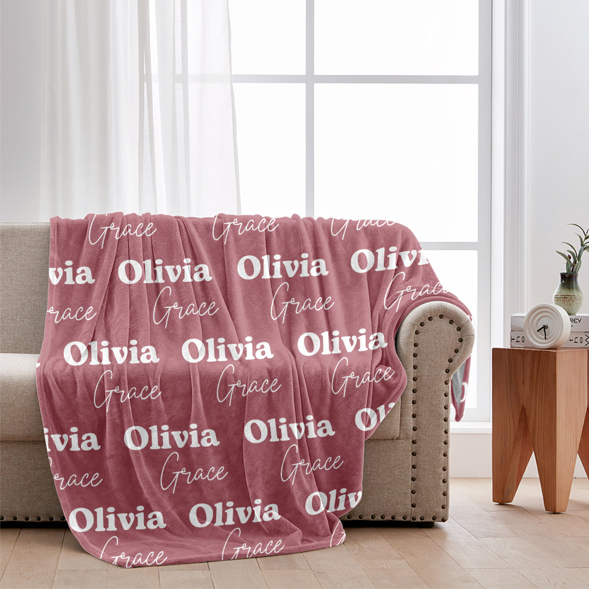 Custom Name Pattern - Personalized Step Mom Blanket