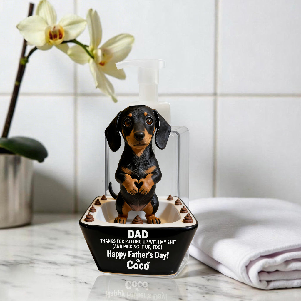 Dog Dad Father's Day Gifts, Thanks Daddy - Personalized Dog Pump Dispenser