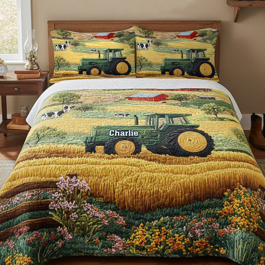 Farm Life - Personalized Farmer Quilt Set