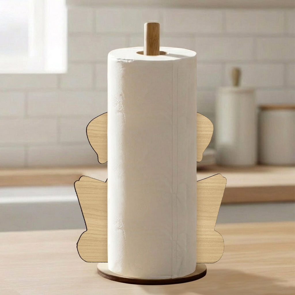 Custom Any Photo Reading Newspaper - Personalized Dog Paper Towel Stand