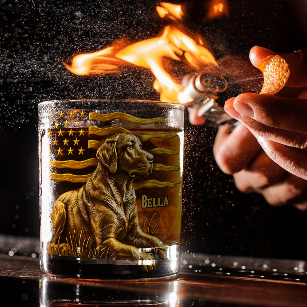 Any Dog Breeds, Gift For Dog Lovers - Personalized Dog Whiskey Glass