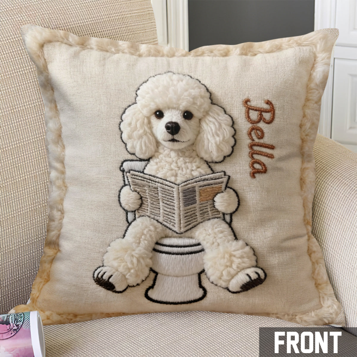 Custom Any Photo Funny Pet - Personalized Dog Throw Pillow