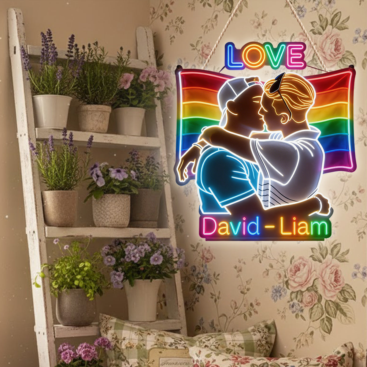 Love - Personalized LGBT Support LED Light Acrylic Sign