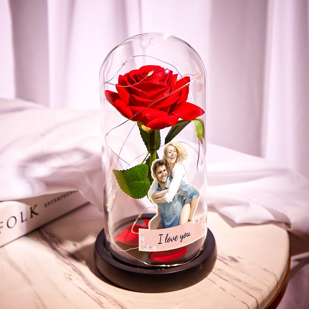 I Love You - Personalized Couple Eternal Rose Night Light
