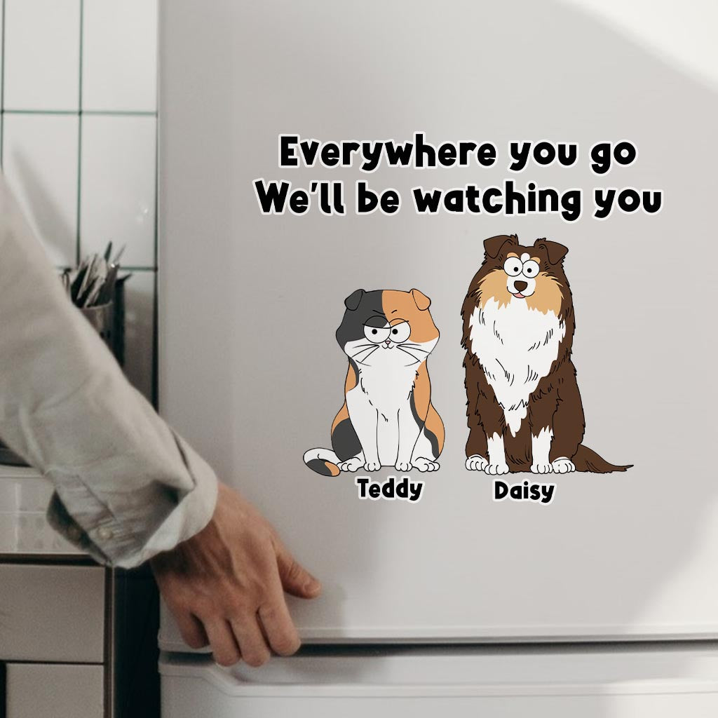 I'll Be Watching You - Gift for dog lovers, dog lover, cat lover - Personalized Decal Die Cut