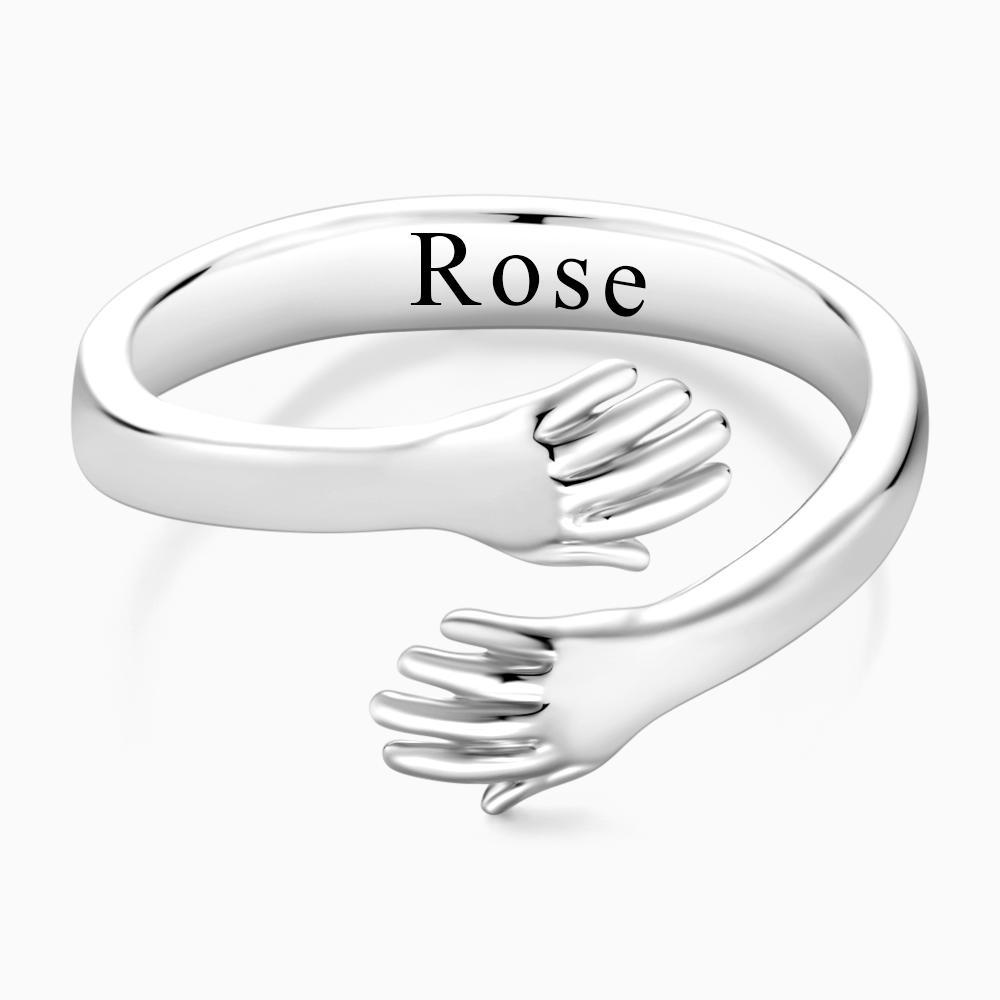 Engraved Hugging Hands - Personalized Engraved Hugging Hands