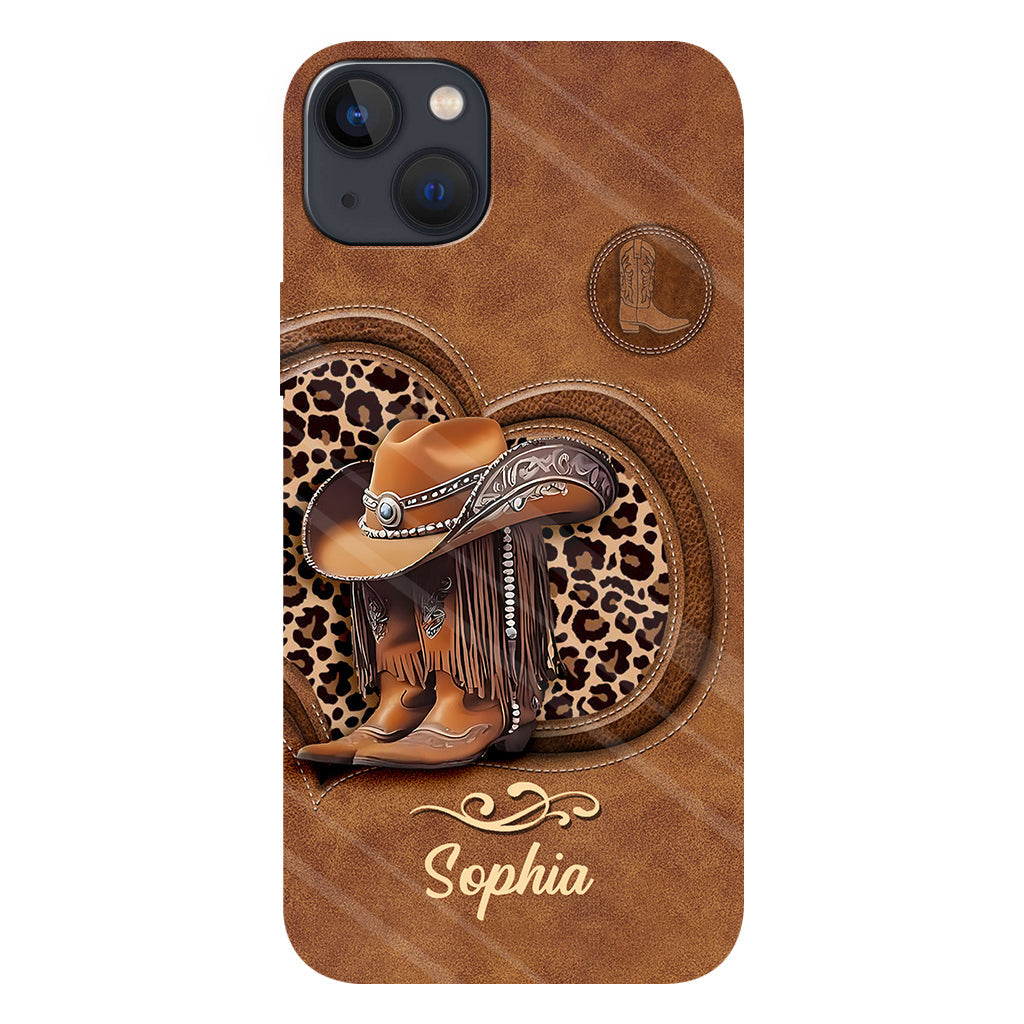 Cowgirl Boots - Personalized Cowgirl Full Print Phone Case