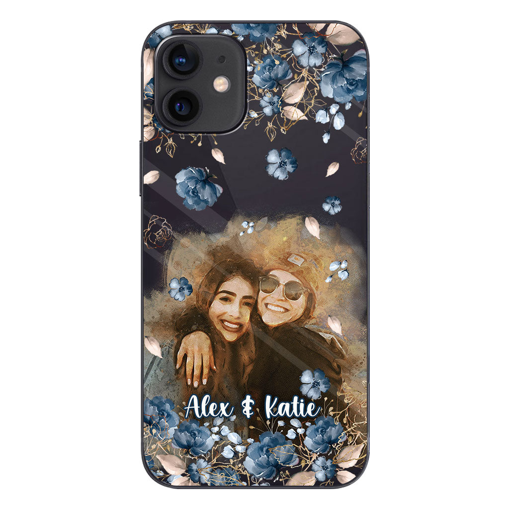 Bestie Matching Phone Case - Personalized Bestie Clear Phone Case