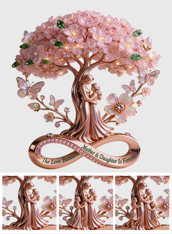 Love Between Mother & Daughter Is Forever - Personalized Mother Custom Shaped Acrylic Plaque