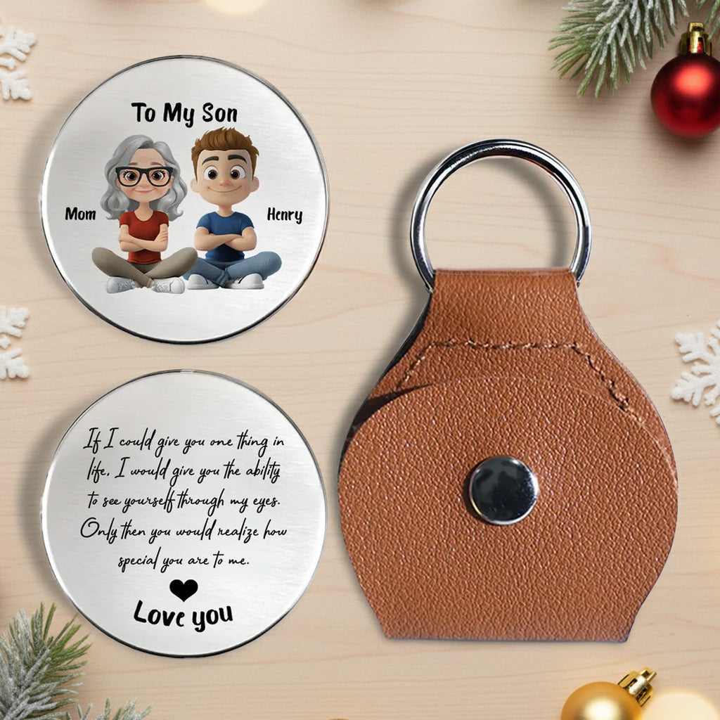 Pocket Hug for Son from Mom – Heartfelt Token of Love & Encouragement, Perfect Gift to Show You Care