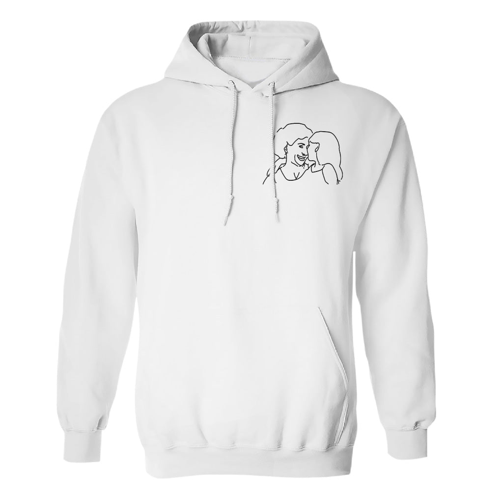 Custom Line Art - Personalized Grandma Embroidered Hoodie