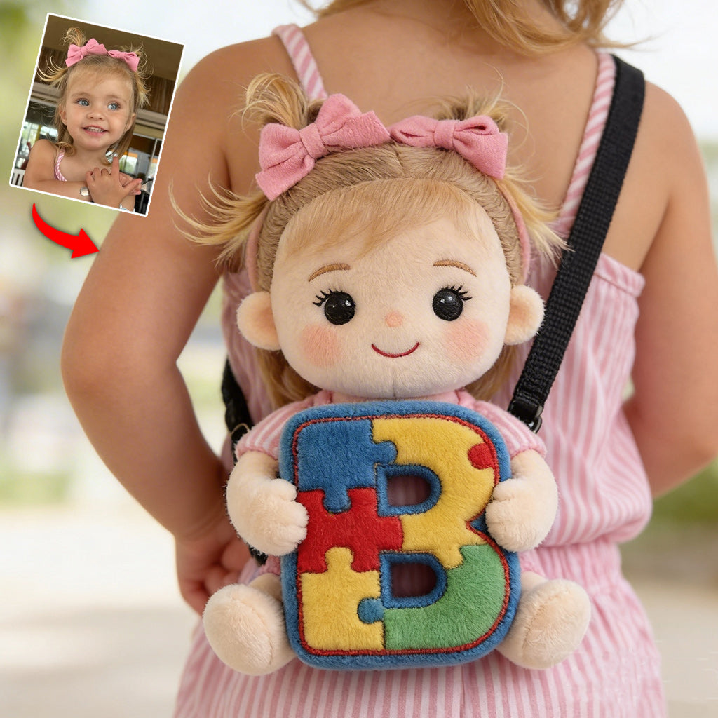 Autism Love Letter - Personalized Autism Awareness Plush Crossbag