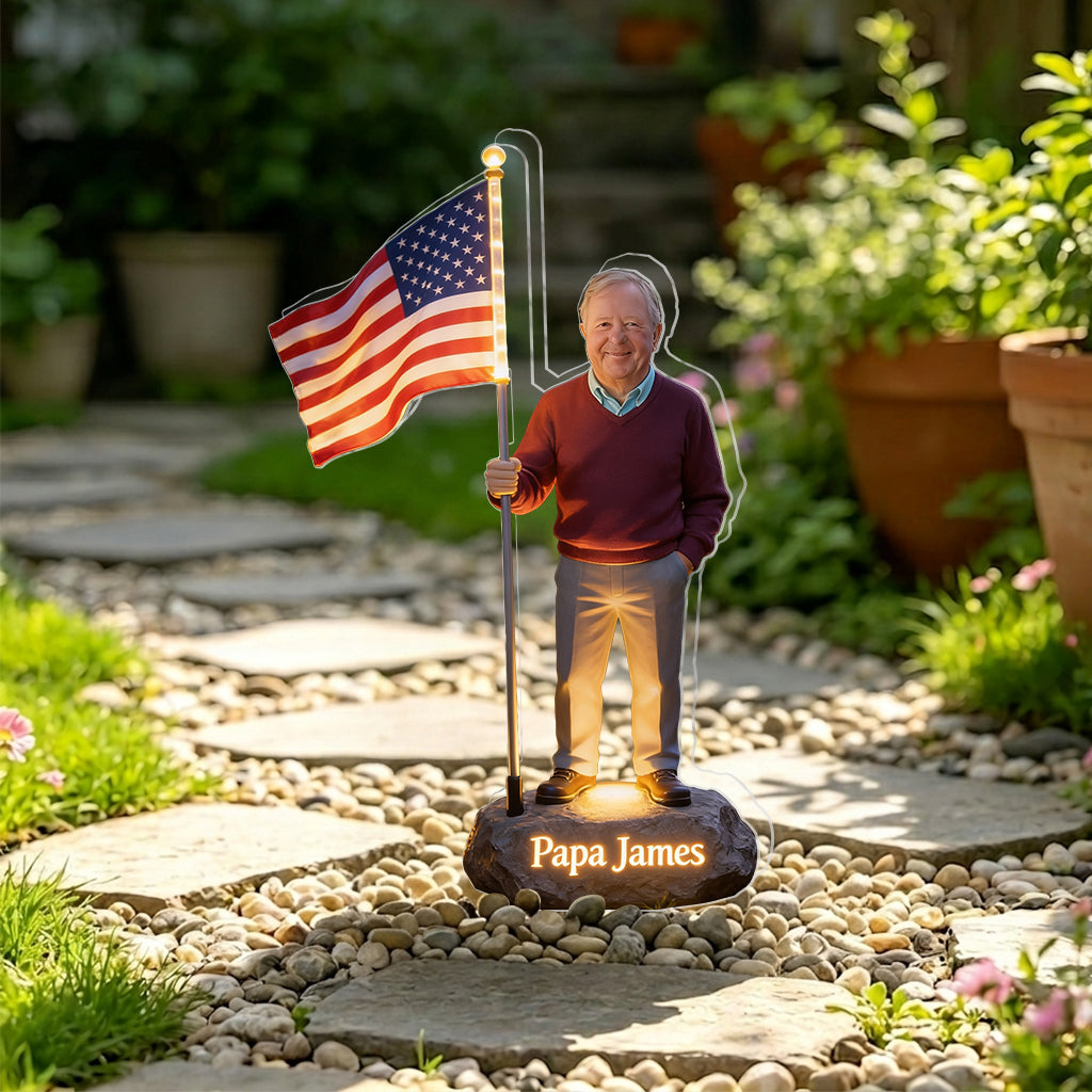 Celebrate 4th Of July - Personalized Family Solar Acrylic Light