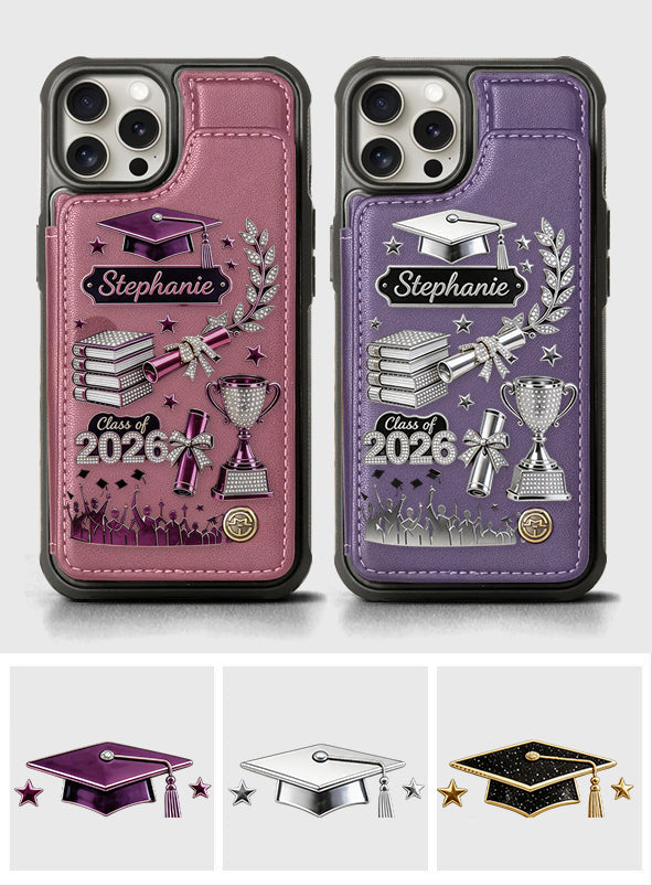 Graduation Gift - Personalized Graduation Wallet Phone Case