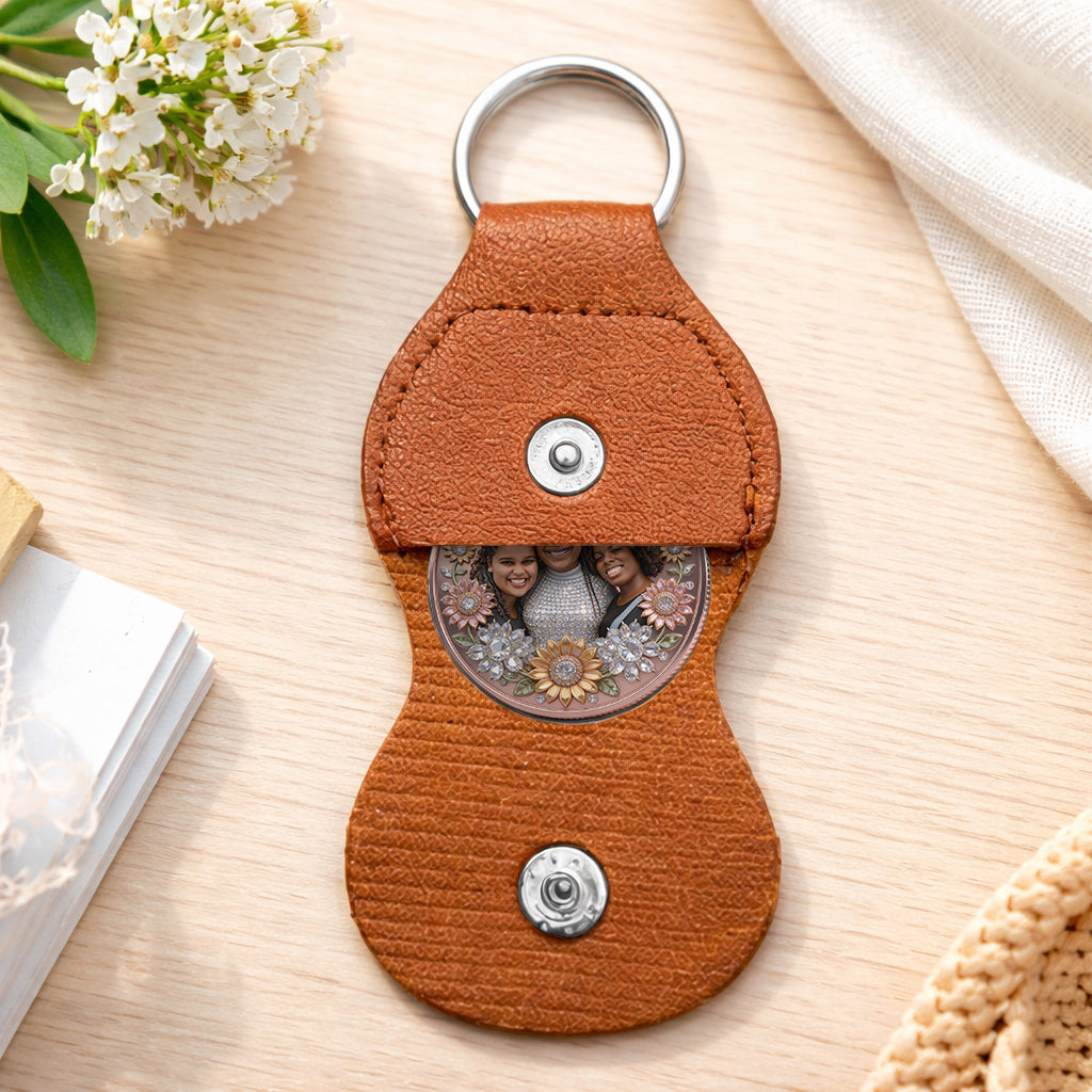 I Love You Mom Grandma - Personalized Mother Pocket Coin Keychain