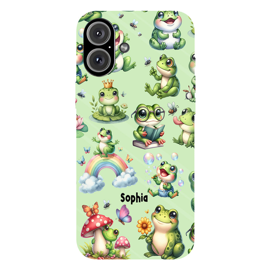 Just A Girl Who Loves Frogs - Personalized Frog Full Print Phone Case