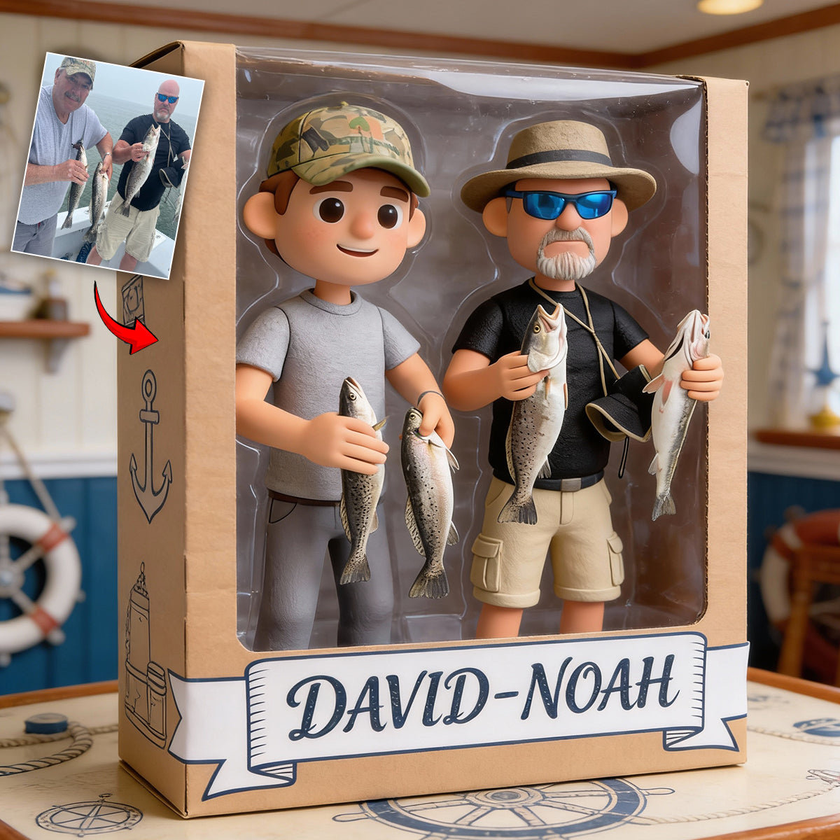 Fishing For Life - Personalized Fishing Custom Shaped Acrylic Plaque