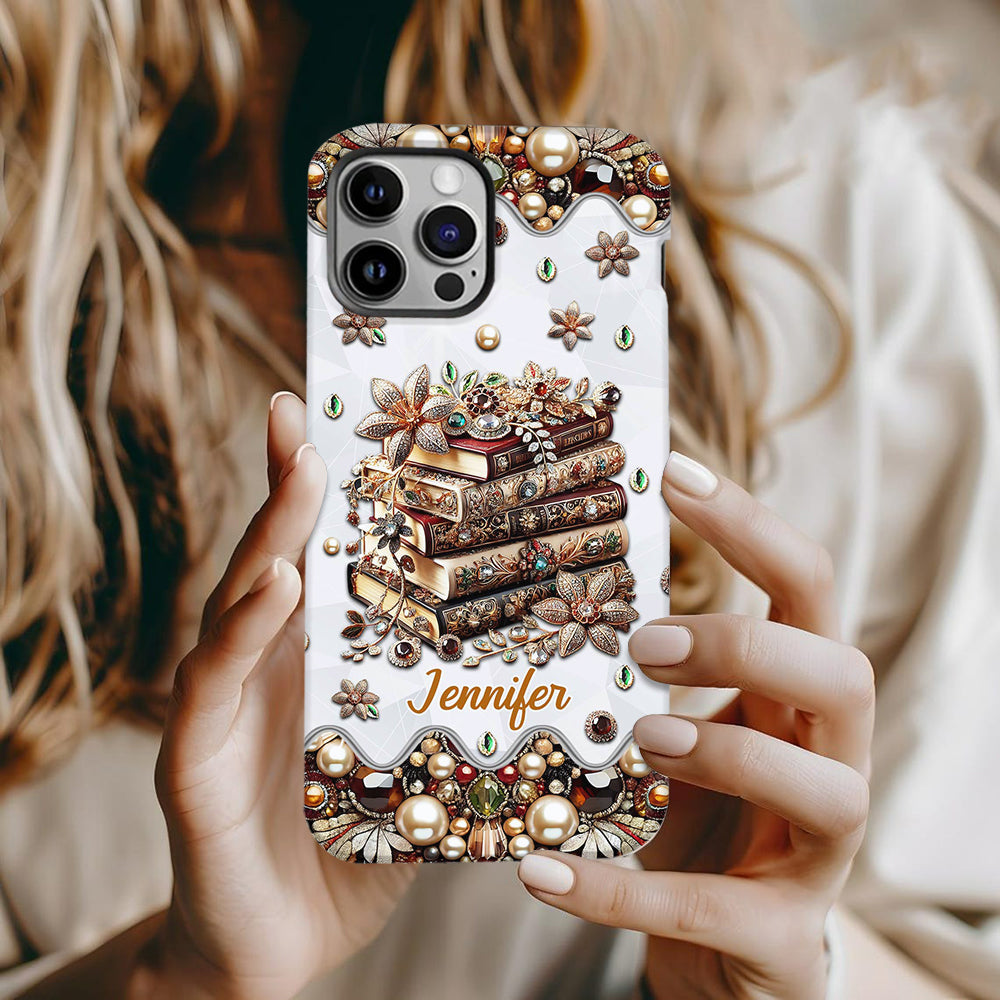 Just A Girl Who Loves Books - Personalized Book Full Print Phone Case