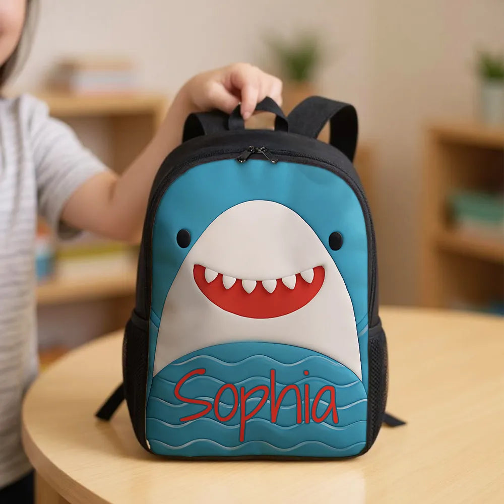 Customized Kids School Backpack with Name & Unique Design – Creative Back-to-School Gift for Son or Grandkid