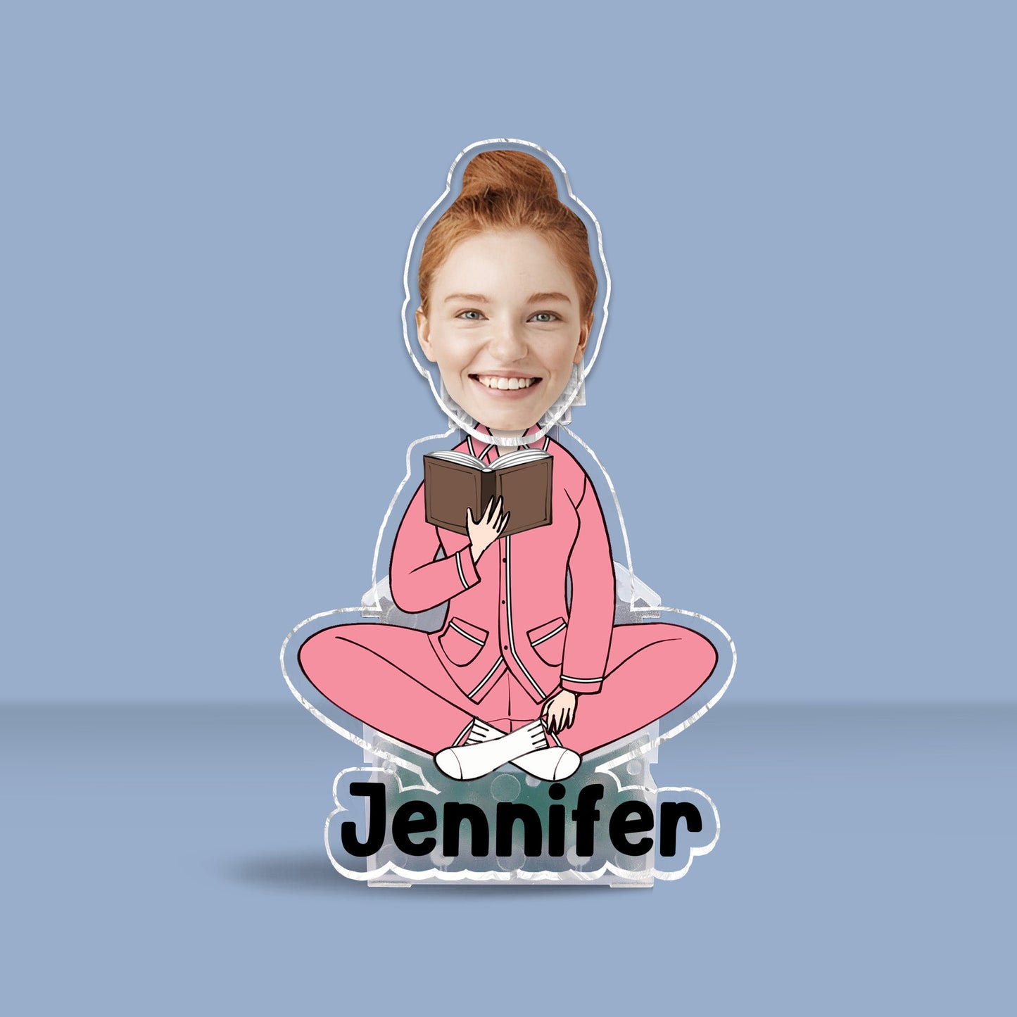 Just A Girl Who Loves Books - Personalized Book Custom Shaking Head