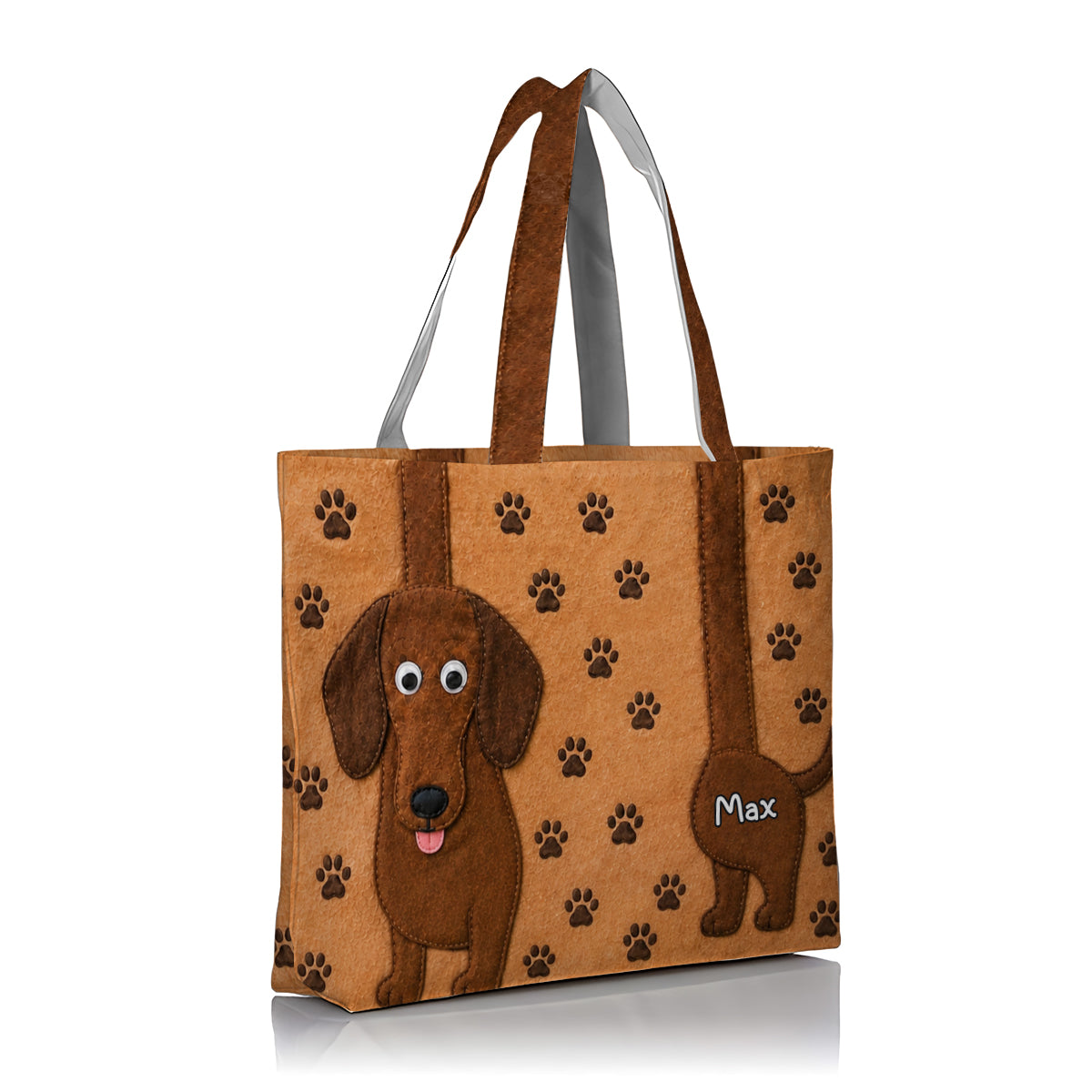 Funny Dog Lovers Gift - Personalized Dog Quilted Tote Bag