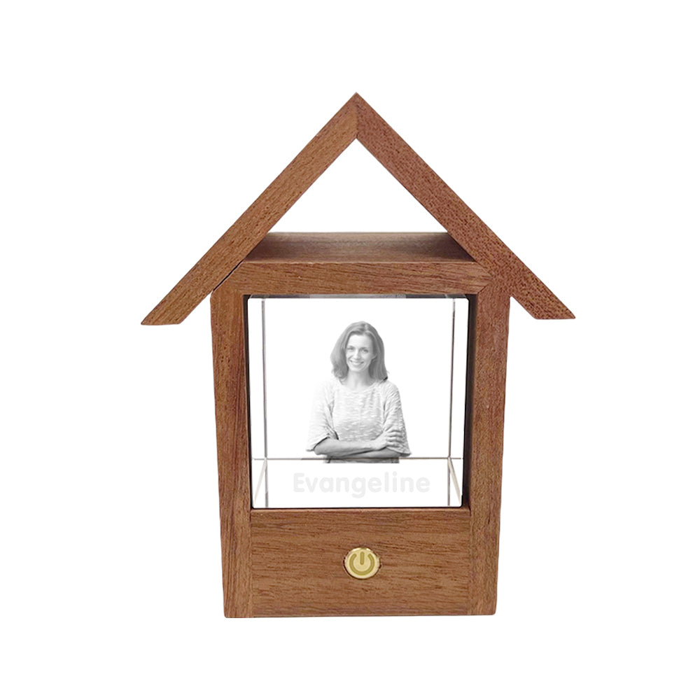 Crystal Wooden Lamp - Personalized Lamp