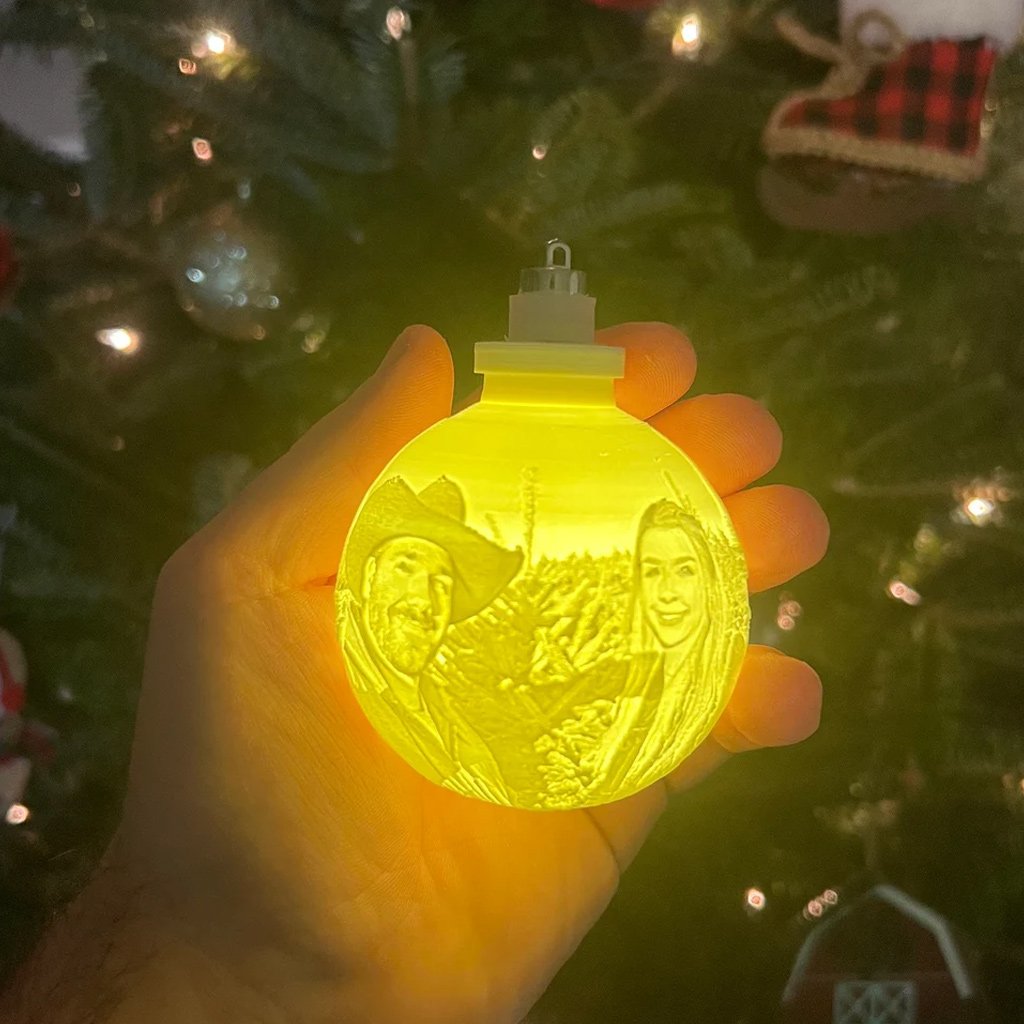 Personalized Any Photo Moon Hanging Ornament