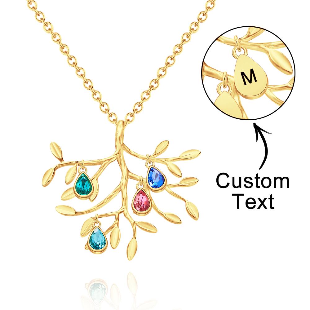 Our Family - Personalized Family Tree Necklace With Birthstone